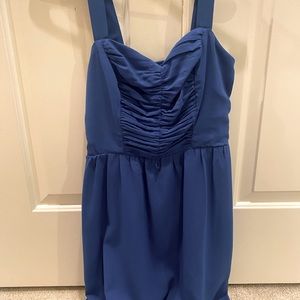 Royal Blue ruched Dress